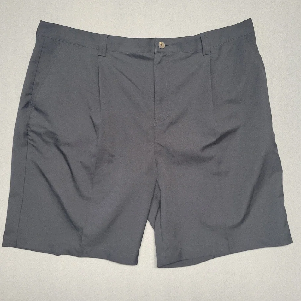 Adidas Mens Golf‎ Shorts Black Pleated Performance Size 42